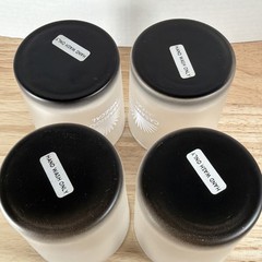 4 Casamigos Tequila Rocks Lowball Glasses Gray Hand Wash Only