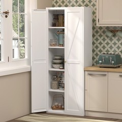 71″ Tall Metal Kitchen Pantry Storage Cabinets with Doors and Shelves, Cupboard