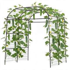 Uimoso Cucumber Trellis U-Shape Arch for Vines Climbing 71.26 x 64.96 x 82.68 in