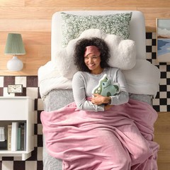 Twin/Twin Extra Long Printed Comforter Set Black/White – Room Essentials
