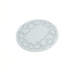 Love Silicone Lace Mold 5.40×0.12″ Heart Pattern Mat Fondant Cake Decorating