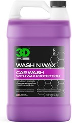 3D Wash N Wax Car Wash Soap – pH Balanced, Easy Rinse, Scratch Free Soap with Wa