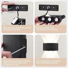 LED Wall Sconces Modern Up Down Wall Light Indoor Outdoor Hallway Bedroom Lamp