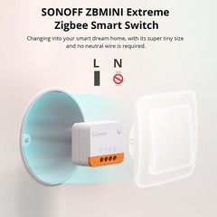 3 Pack SONOFF Smart Zigbee Light Switch No Neutral Wire Required Two-Way Control