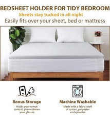 Fitted Bed Sheet Holders & Straps – Secure Elastic Sheets to Mattress…