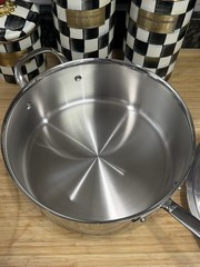 Williams Sonoma Signature Thermo-Clad SS Deep Sauté Pan w Fryer Basket New! Read