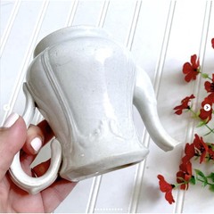 Vintage Chippy Ironstone Teapot Lidded Classic White Stained Crazed