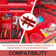2026Upgrade 48-22-8472 Packout Divider/Organizer for Milwauke Packout 2 Drawer T
