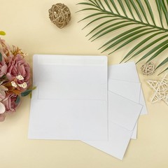 A6 White Envelopes for Invitations 4.75×6.5 in for 4×6 Cards 100 Pcs