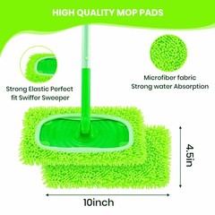 Mop Head Cover Chenille Microfiber Reusable Machine Washable Replacement