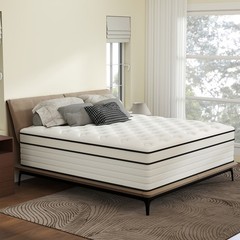 12″ Mattress Full Queen King Size Gel Memory Foam Hybrid Spring Bed in a Box