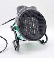 Fan Heater With Carry Handle 1500 Watts 120 Volts – Green Black