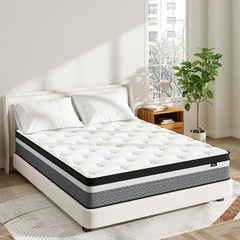 10/12/14 Inch Gel Memory Foam Hybrid Twin Full Queen King Mattress In a Box
