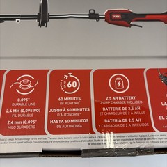 Toro 60V MAX 16in. Attachment Capable String Trimmer 2.5Ah Battery and Charger