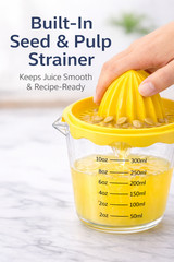 Orange Lemon and Lime Juicer and Reamer Squeezer and Strain Measured Amounts