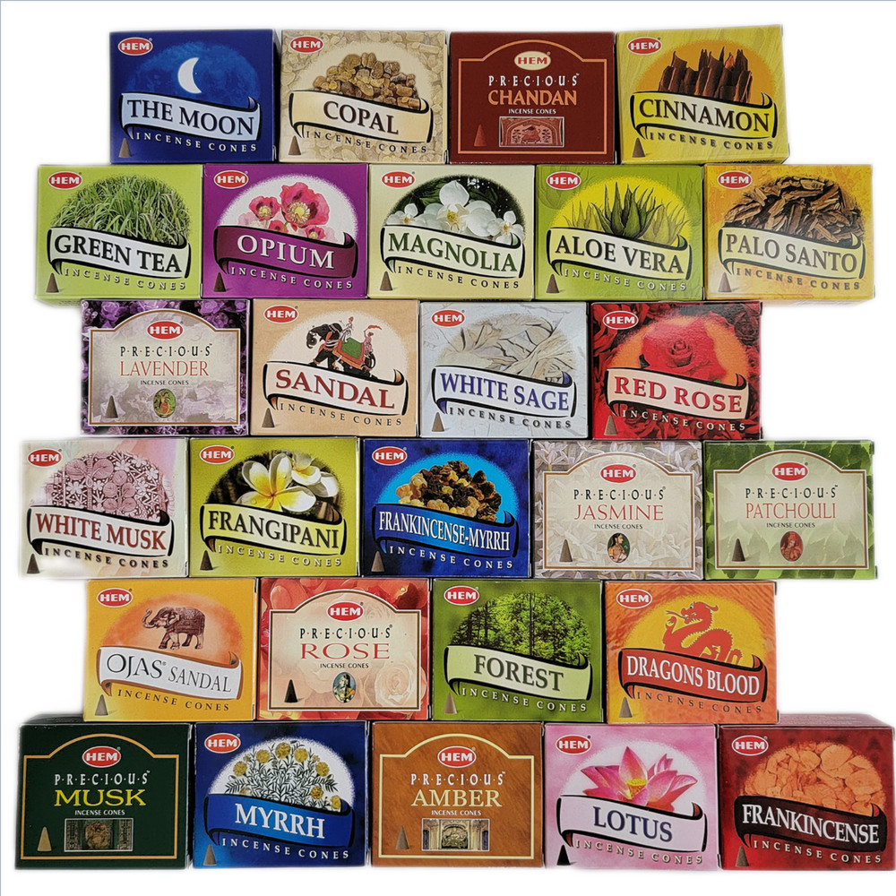 Hem Incense Cones MEGA SALE – Buy 5 Get 7 FREE !! Huge Variety – Free Shipping!