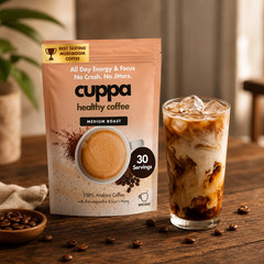 Cuppa Mushroom Coffee Medium Roast Lion’s Mane 60 Servings 2 x 30 Pack Organic