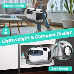 HAUSHOF Steam Portable Carpet and Upholstery Cleaner Deep Couch Cleaner Machine