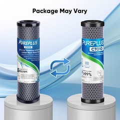 Whole House CTO Carbon Water Filter Cartridge 1 Micron 2.5″ x 10″ 4PACK