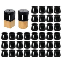 20/36 pcs Medium Silicone Chair Leg Floor Protectors Transparent Table Feet Caps