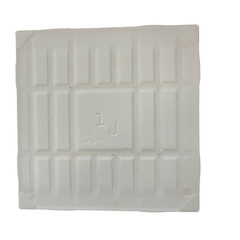 Freckled 4.25 in Ceramic Tile Specs Dots Subway Square Vintage Off White Matte