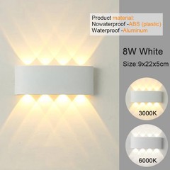 LED Wall Sconces Modern Up Down Wall Light Indoor Outdoor Hallway Bedroom Lamp
