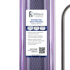 Countertop Ultra Drinking Water Filter For VOCs Cysts Pesticides Chlorine, Clear