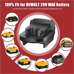 MIL18DL Battery Adapter Converter for Milwaukee 18V Lithium to De walt 20V Tools