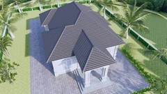 33×54 feet House Plan 10×16 meter 3 Beds 4 Baths Hip Roof PDF & (A4 Hard Copy)