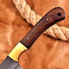 CUSTOM HAND MADE FORGE HIGH CARBON STEEL UTILITY KITCHEN CHEF KNIFE HH 214