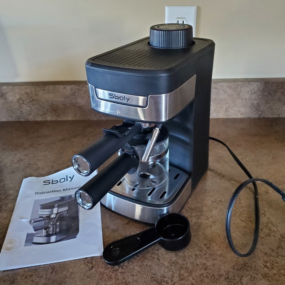 Sboly Espresso Machine Maker with Steam Milk Frother Espresso Model LPM201