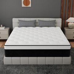 10″/12″/14″ Twin Full Queen King Mattress In a Box Gel Memory Foam Hybrid Spring