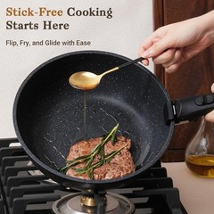 15-Piece Non Stick Cookware Set with Detachable Handles, Oven Safe Induction