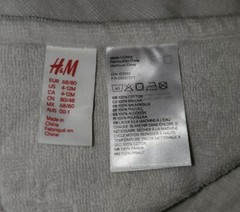H&M BABY Bath Towel – BUNNY – 4-12 months