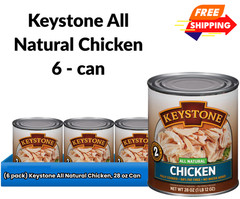 (6 Cans) Keystone Chicken ALL NATURAL – NO PRESERVATIVES – FULLY COOKED 28oz