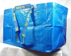 IKEA LARGE BLUE BAG Shopping Grocery Laundry Storage Tote Bags Strong FRAKTA