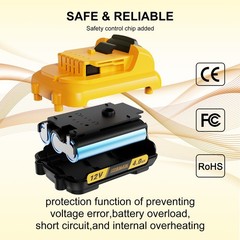 2Pack 12v 4.0Ah 12 Volt Max Lithium Battery For Dewalt DCB127-2 DCB120 DCB121 US