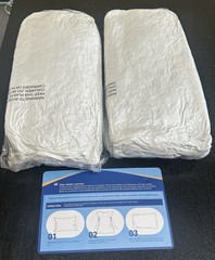 Zibroges Goose Feather Pillow Queen Size Pack of 2, White New Sealed