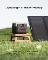 EcoFlow Solar Generator RIVER 2 Pro 768Wh+160W Solar Panel Certified Refurbished