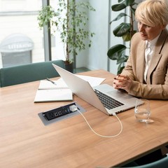 Table Pop up Power Strip Date Hub Connection with Outlet Network HDMI for Off…