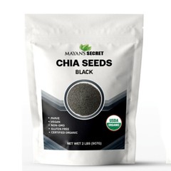 2 LB 100% PURE PREMIUM BLACK CHIA SEEDS VEGAN GLUTEN-FREE Non-GMO USDA ORGANIC