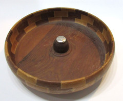 Vintage 1940’s California Redwood Nut Cracker Bowl Standard Specialty Company