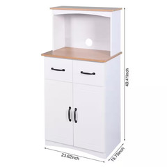 23.6 In. W X 15.7 In. D X 49.4 In. H Freestanding Kitchen Cabinet White Pantry S