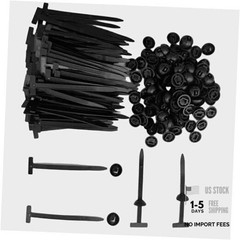 100 Pcs Nylon Universal Cable Tie Buckle – Heavy Duty Sided Snap Fit Zip Ties