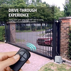 CO-Z 4Pcs Remote Control Backup Key for 433.92 MHz Sliding Gate Opener