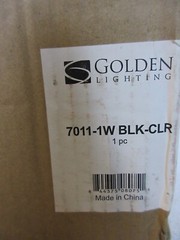 Golden Lighting Winslett 4.875 in 1-Light Matte Black Sconce