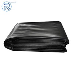Black 10 x 13 ft 20 Mil HDPE Fish Pond Liner Pond Liners Waterproof Fish Liner
