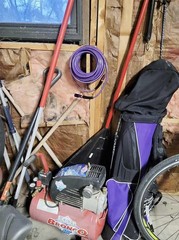 SANFU Polyurethane(PU) Air Hose 1/4-Inch x 100ft Reinforced, 100FT, Purple