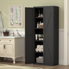 71″ Tall Metal Kitchen Pantry Storage Cabinets with Doors and Shelves, Cupboard