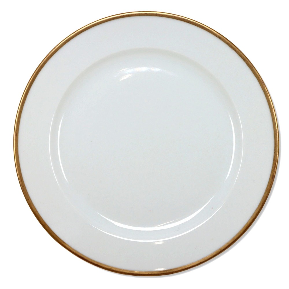 Martial M Redon Jean Pouyat RDN2 Luncheon Plate 8 1/2″ Gold Rim Limoges 1890’s
